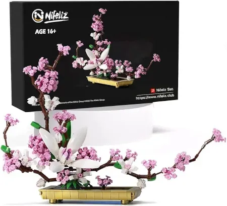 Lilac bonsai tree toy